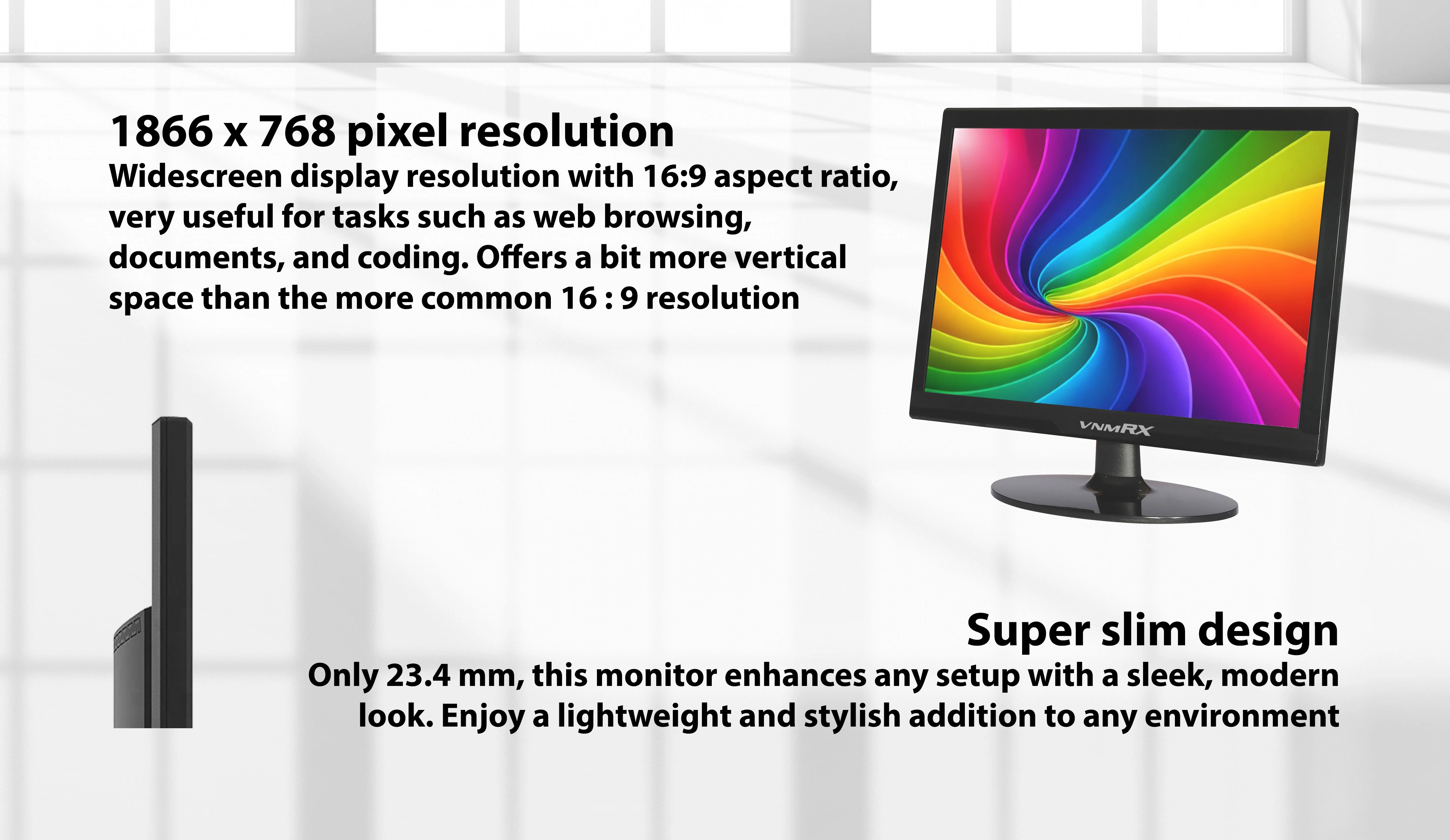 MONITOR SPECTRA VIEW 15,6" SV16KSK