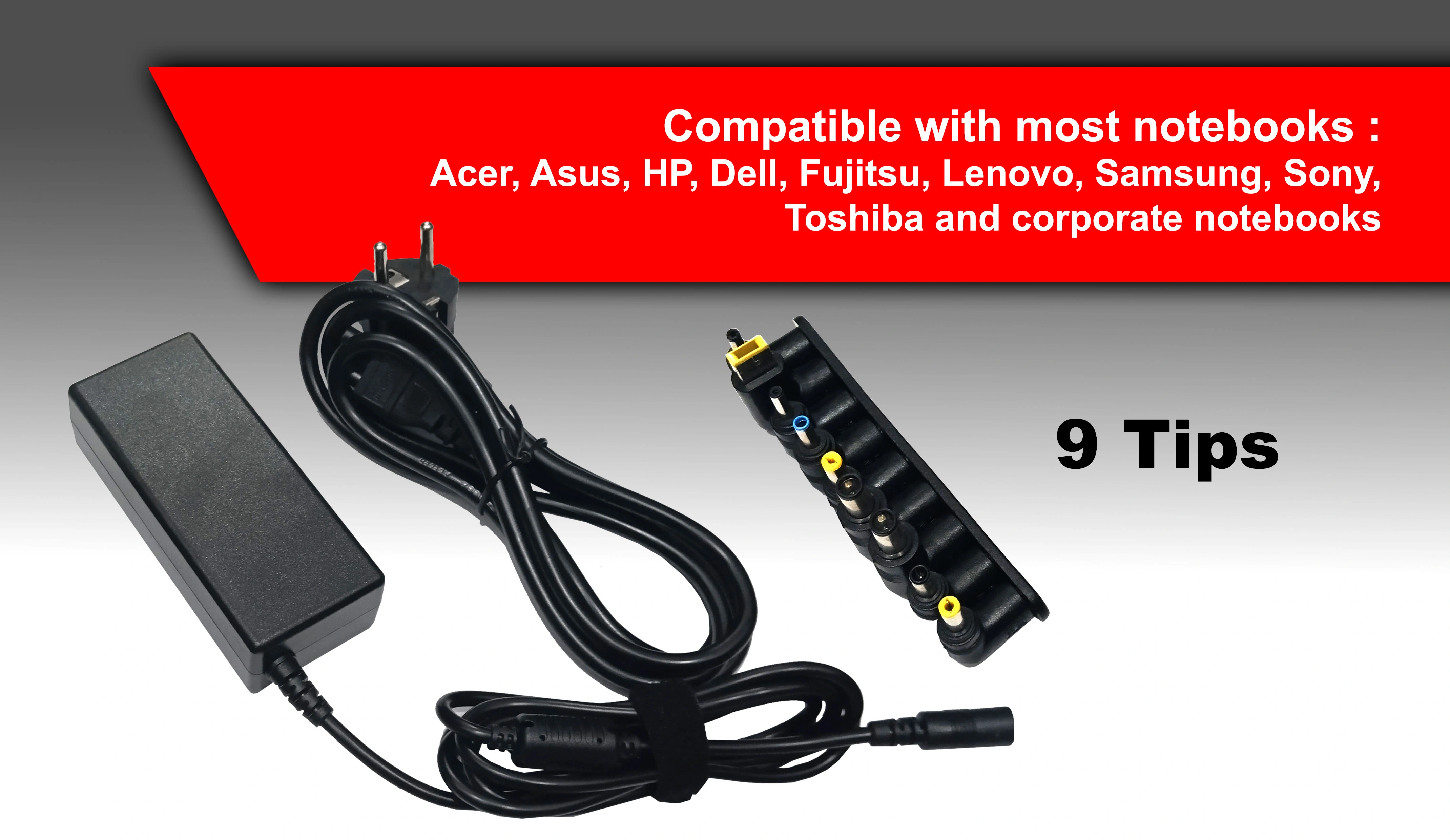 UNIVERSAL NOTEBOOK ADAPTOR 65W