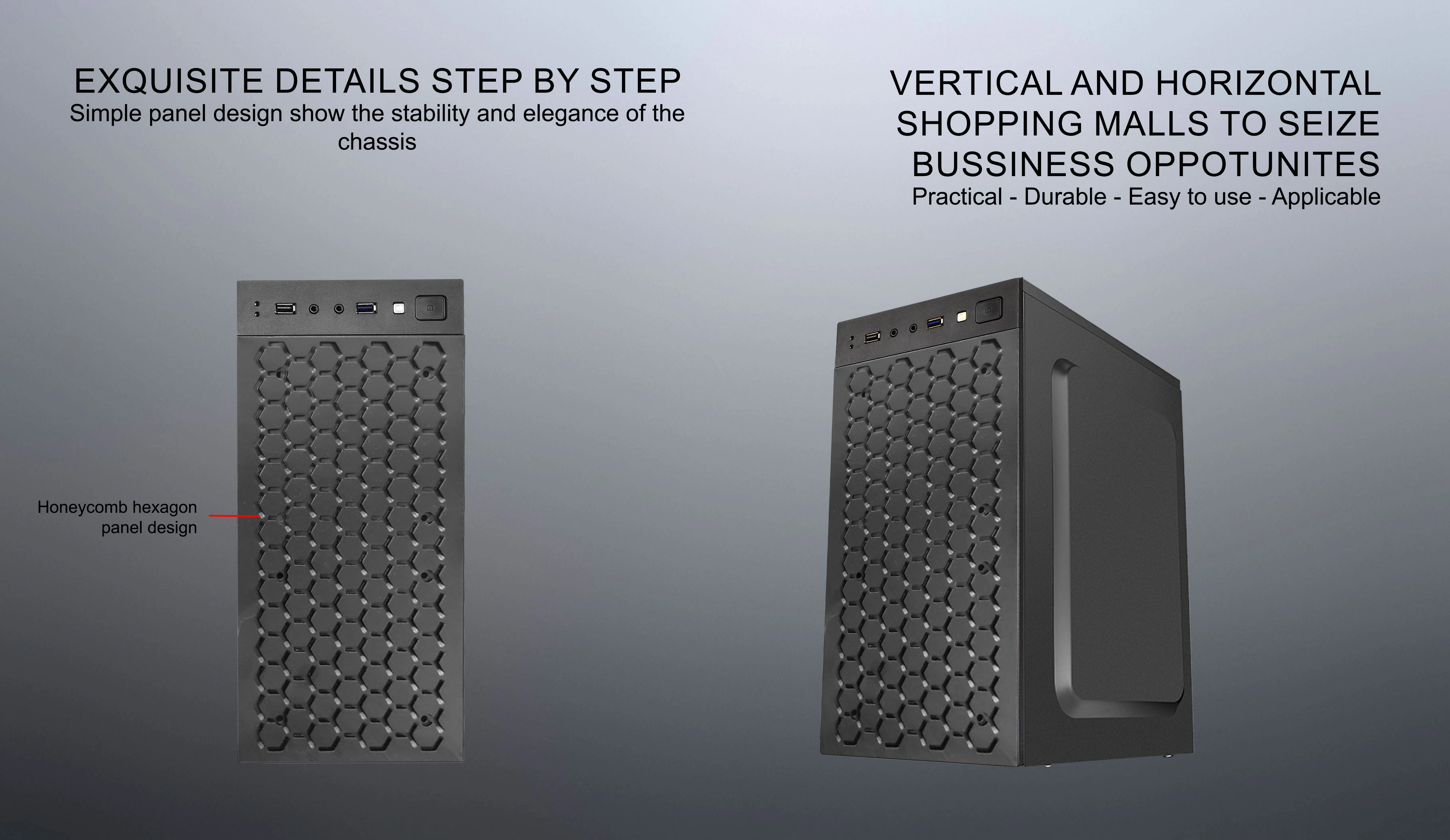 MEPHISTO M-ATX CASE INCLUDE PSU POWERCORE 500