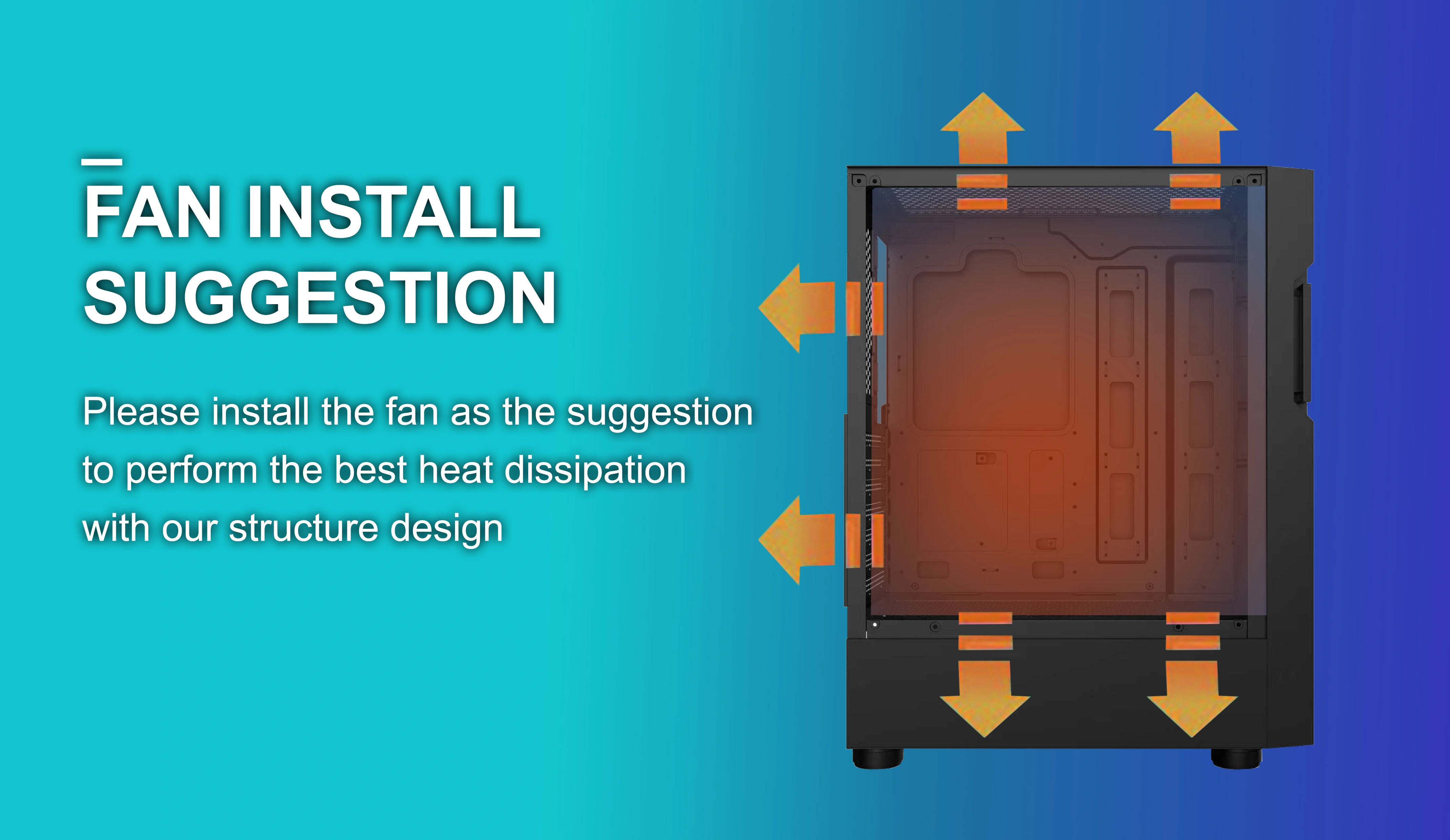 ARUNA ATX CASE INCLUDE 4 FAN ARGB