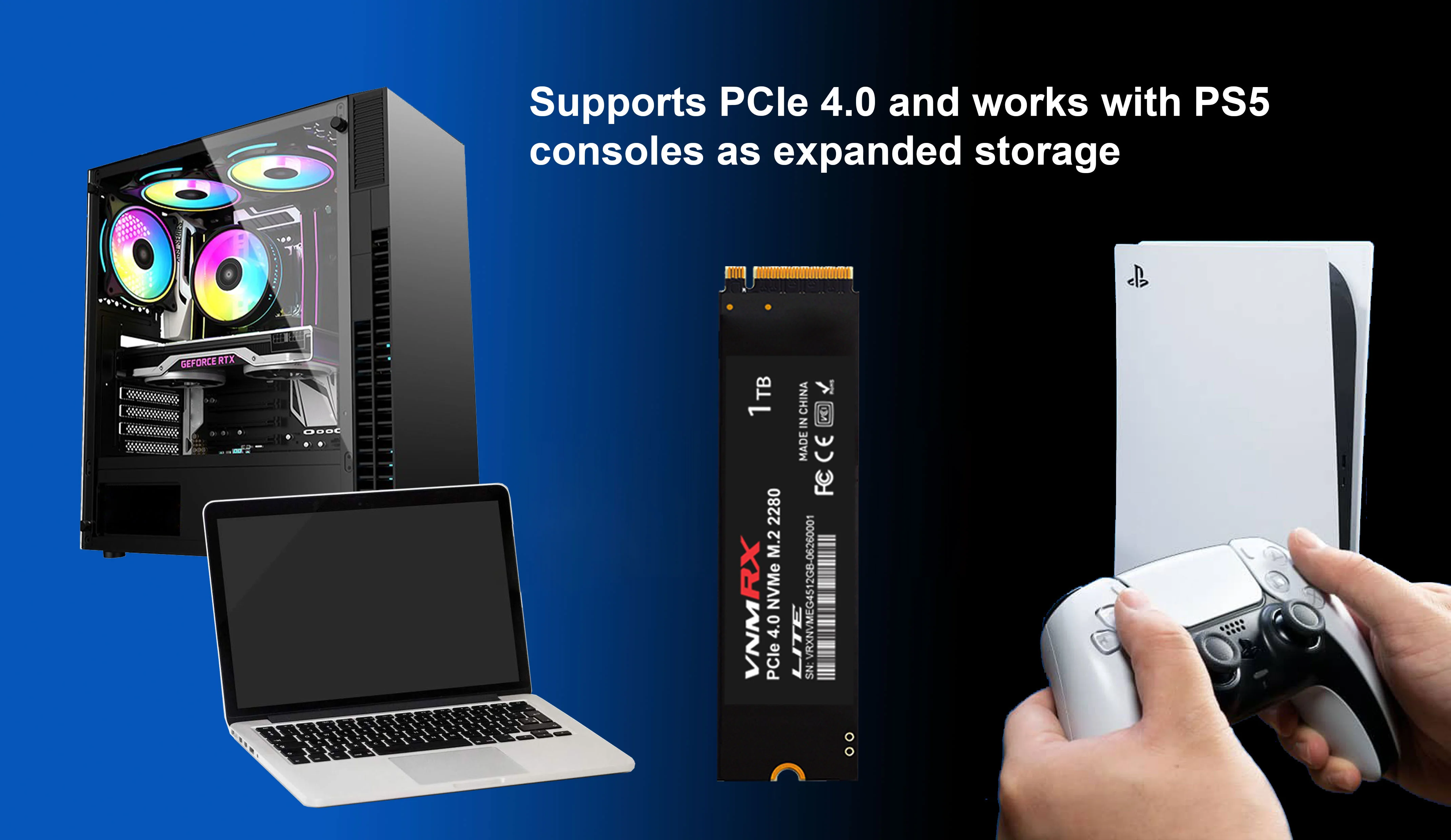 M.2 NVME GEN4 2280 SSD 1TB - LITE