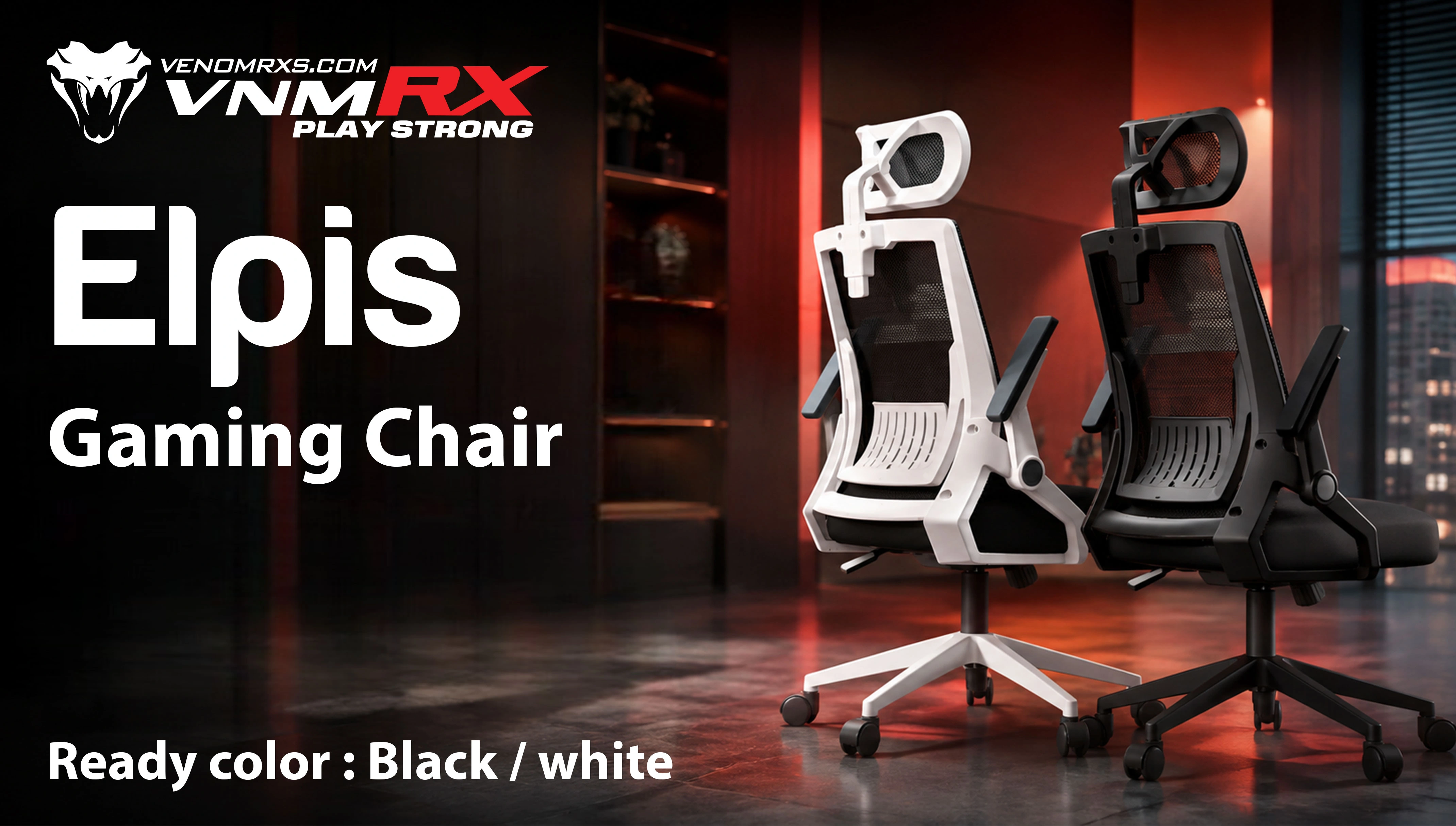 ELPIS GAMING CHAIR BLACK