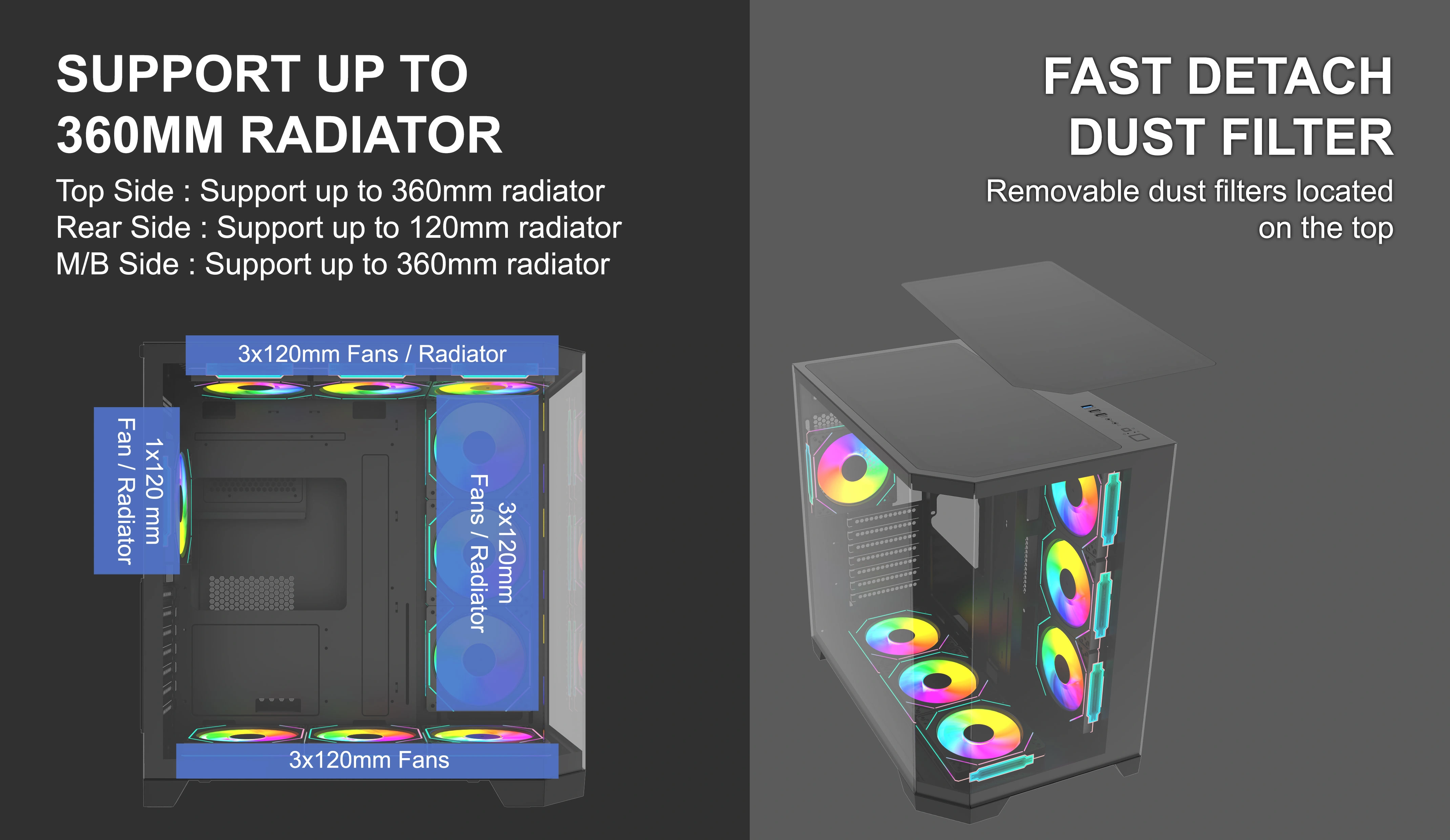 TITAN 3D MAX BLACK ATX CASE