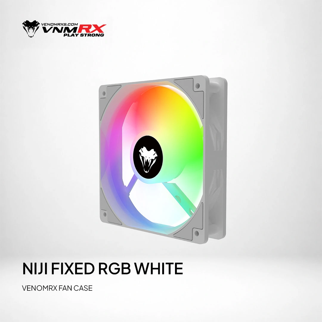 NIJI FIXED RGB FAN CASE WHITE