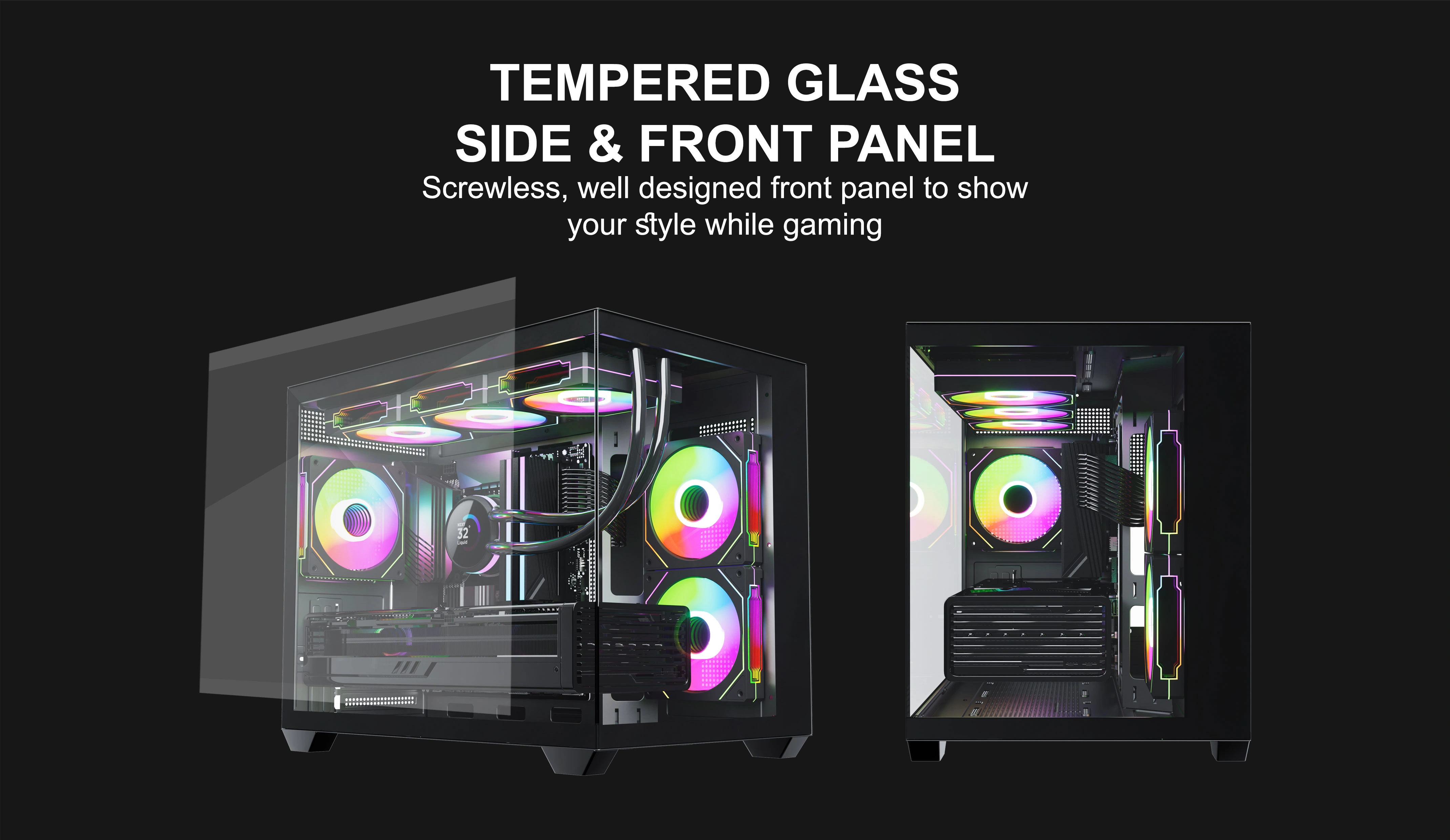 DAEMON S8 BLACK M-ATX CASE
