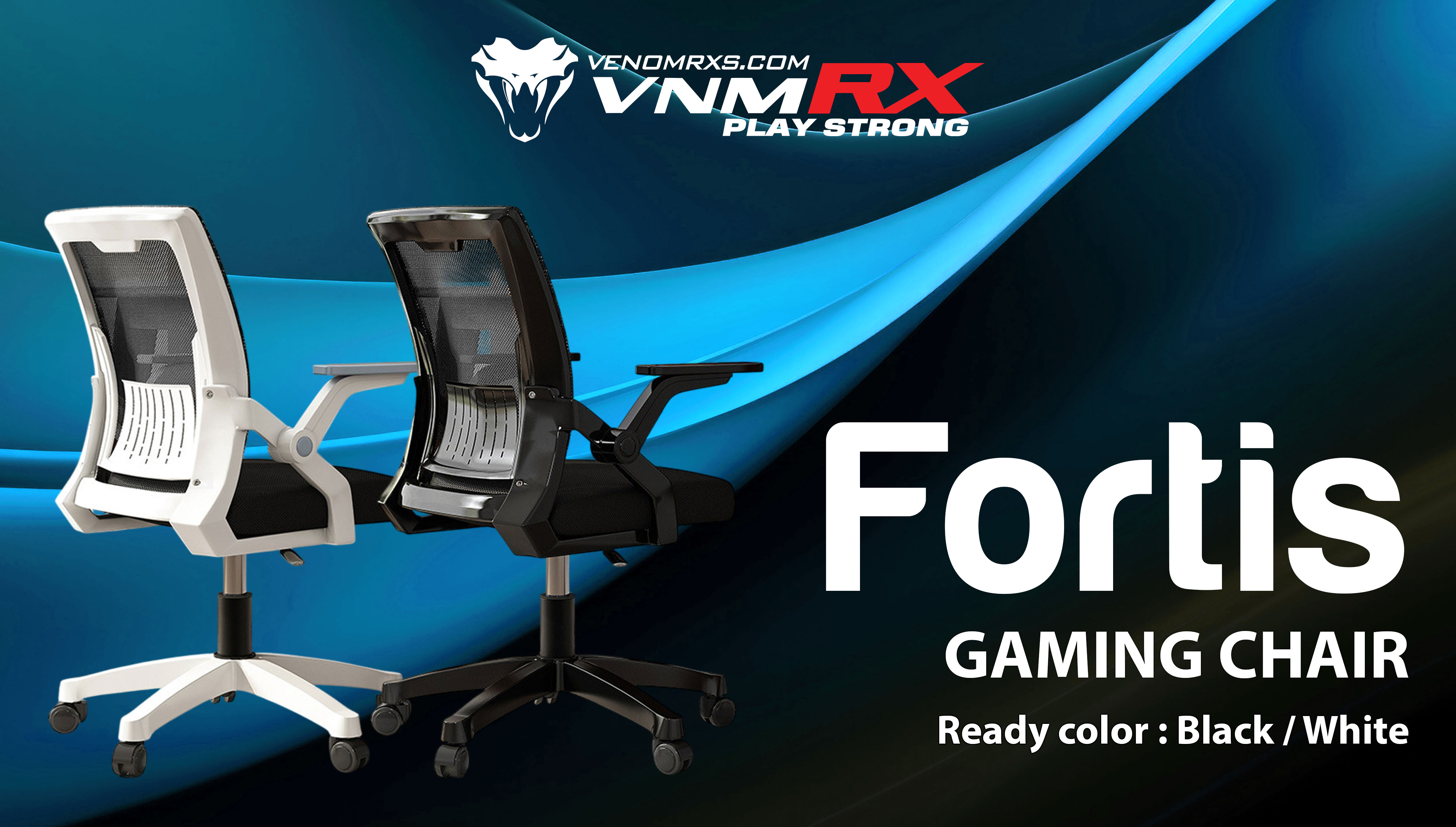 FORTIS GAMING CHAIR WHITE