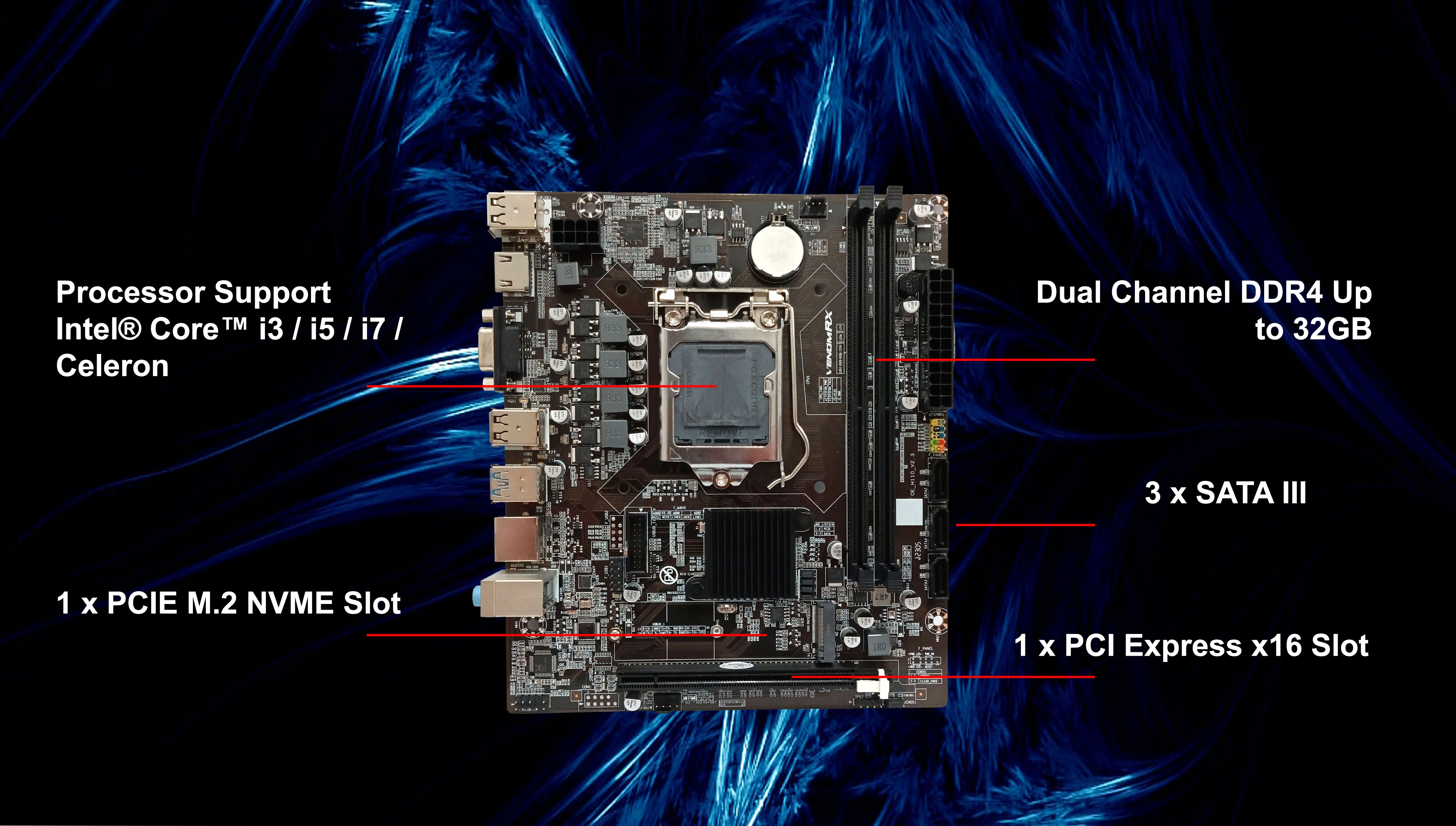 MOTHERBOARD INTEL H110 D4