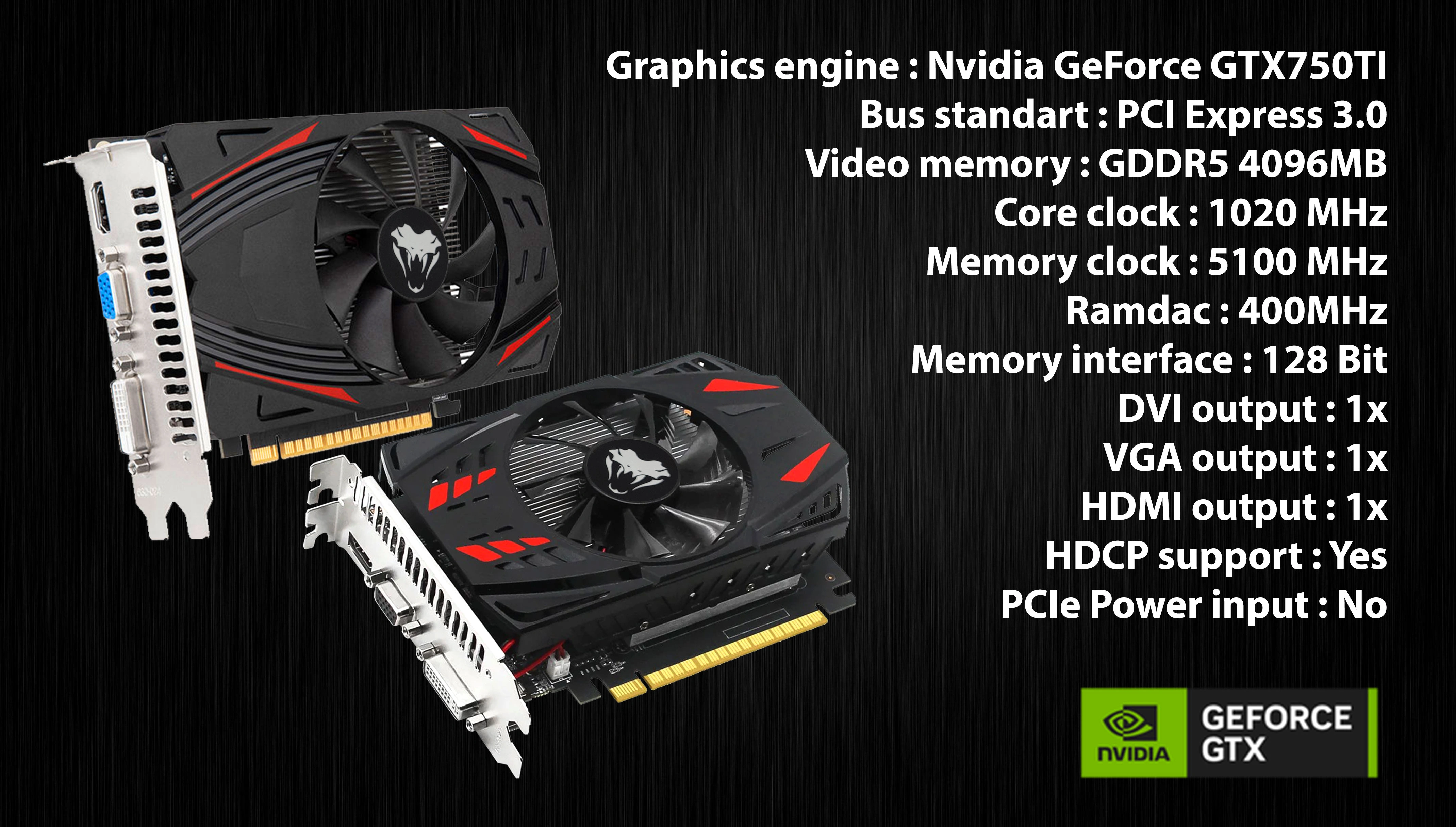 GeForce GTX750TI 4GB DDR5