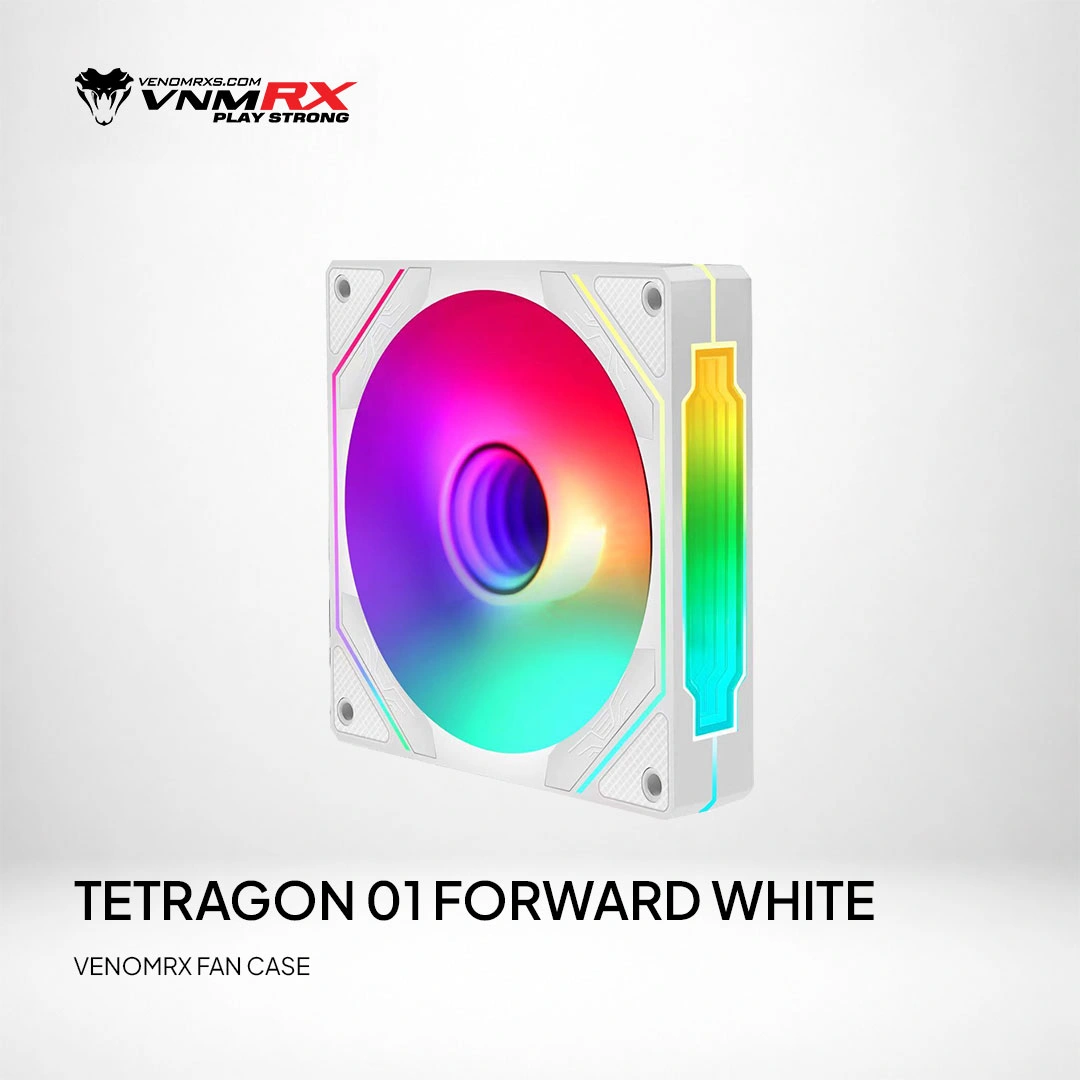 TETRAGON 01 ARGB FORWARD AIRFLOW FAN CASE WHITE