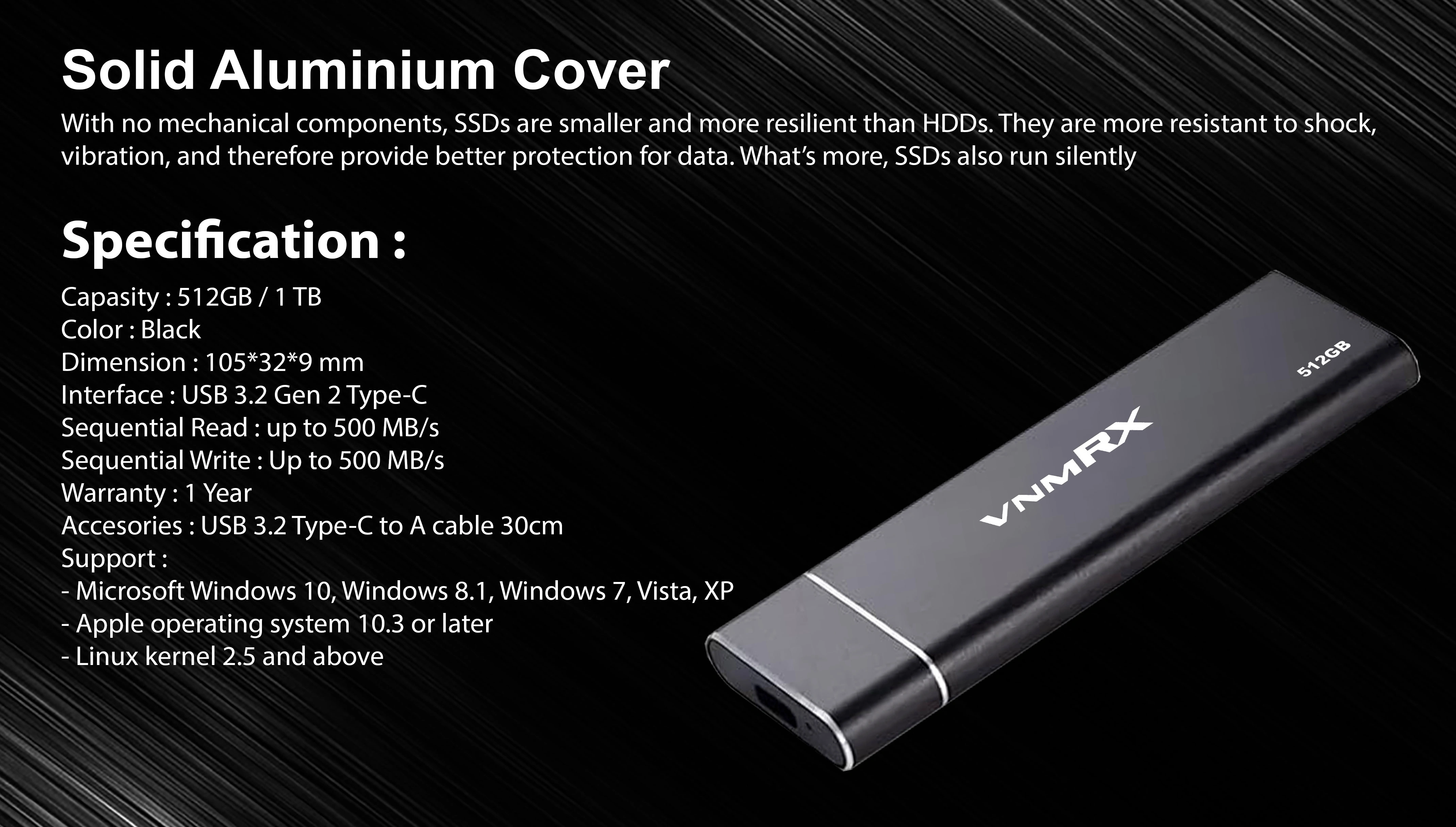 GO DRIVE EXTERNAL SSD 1TB