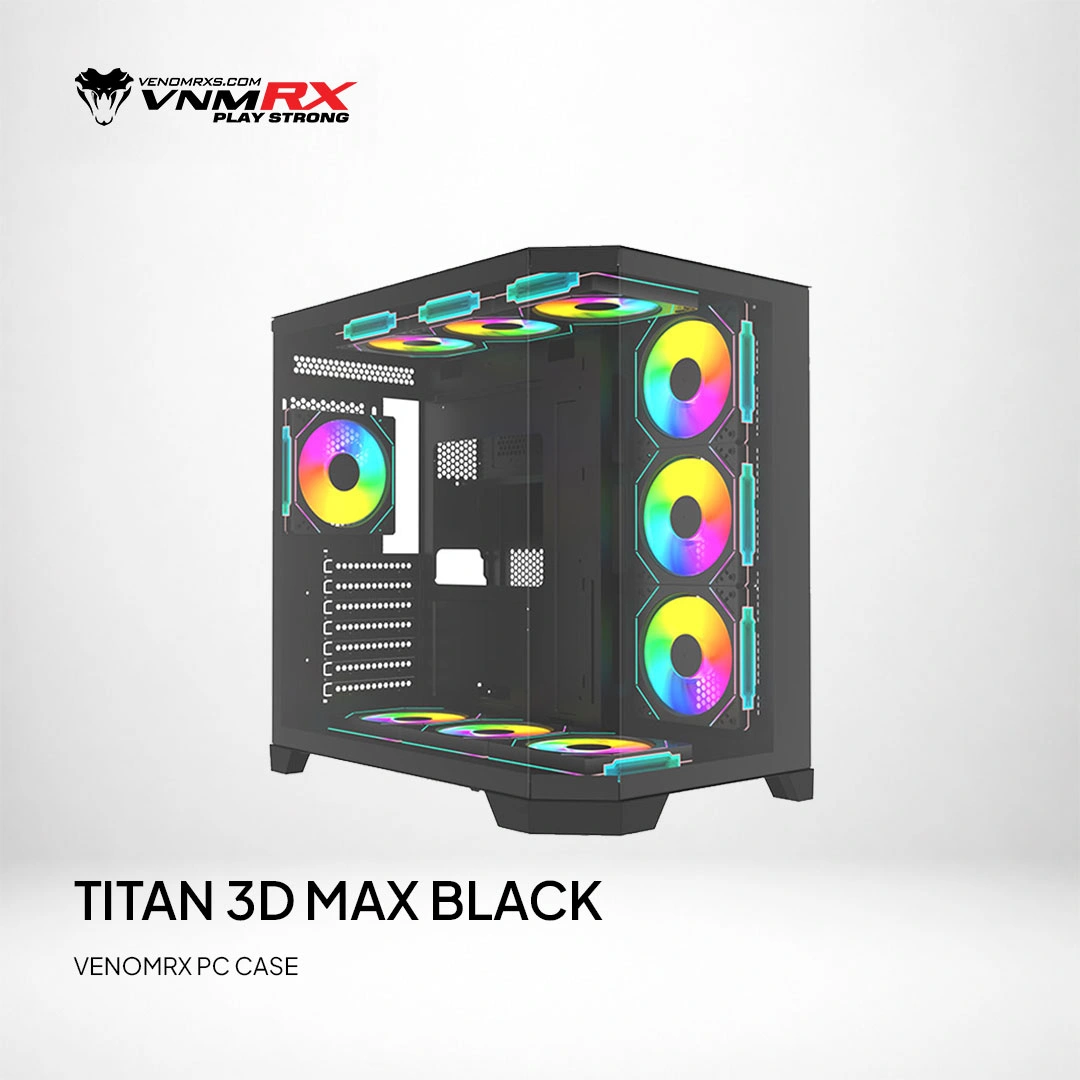 TITAN 3D MAX BLACK ATX CASE
