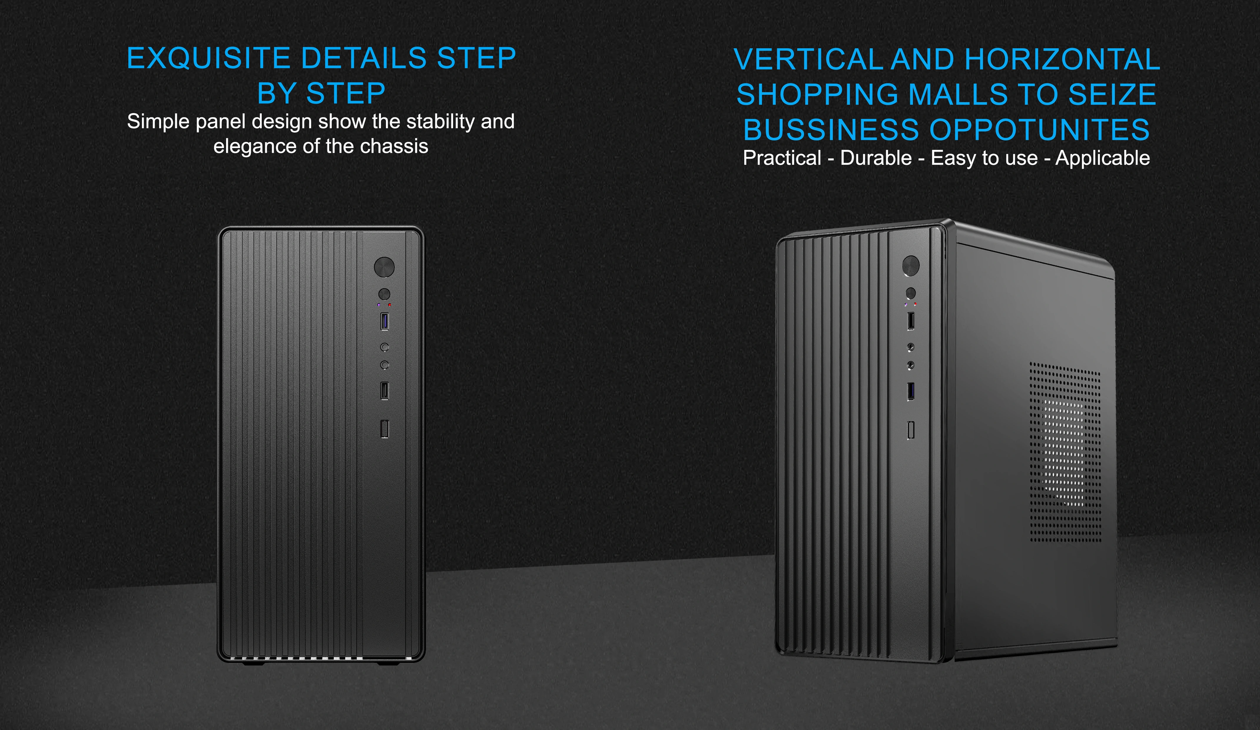 VARSHAN M-ATX CASE INCLUDE PSU POWERCORE 500