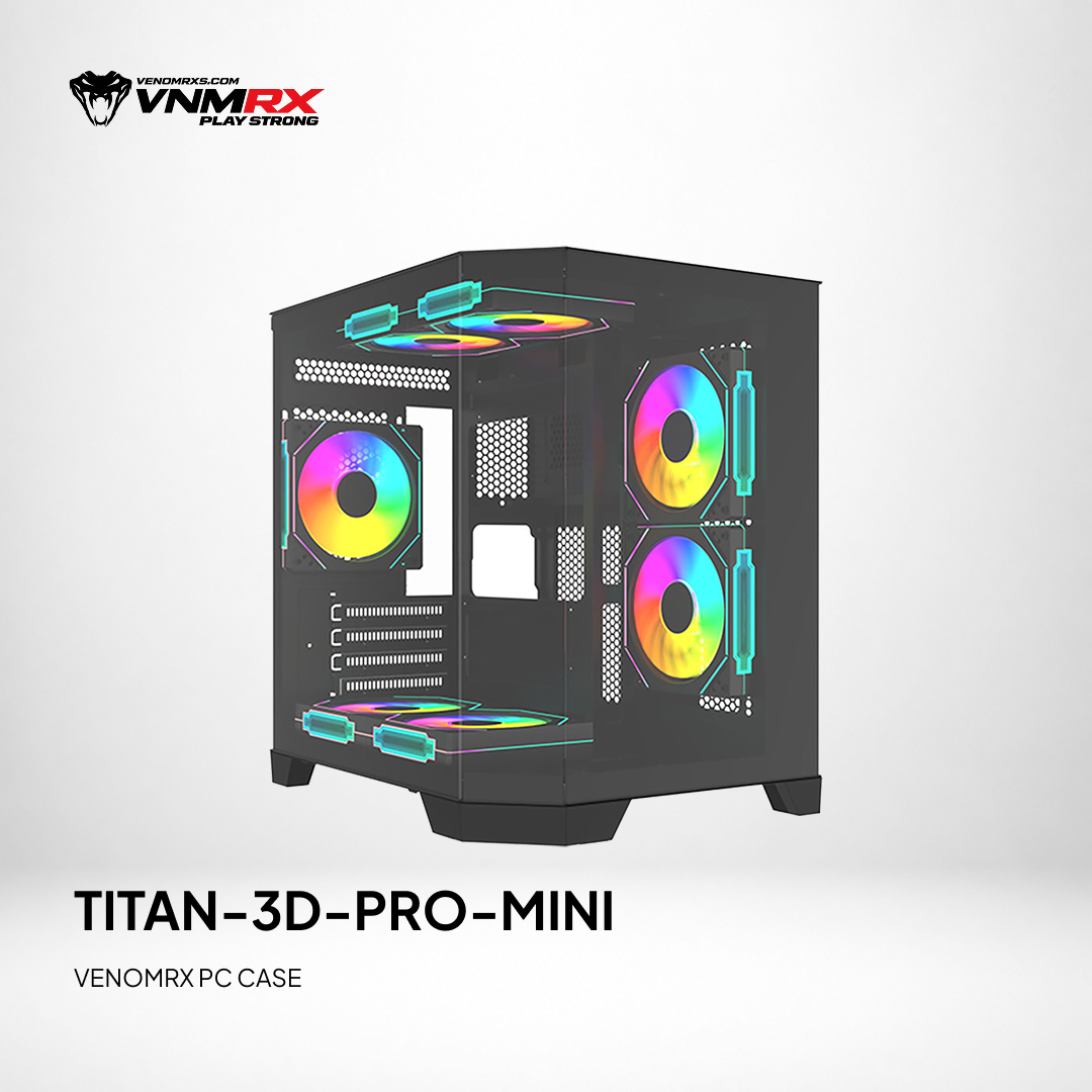 TITAN 3D MINI BLACK M-ATX CASE