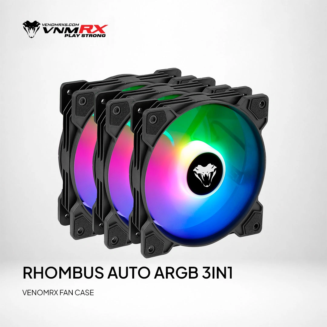 RHOMBUS AUTO ARGB FAN CASE 3IN1 BLACK