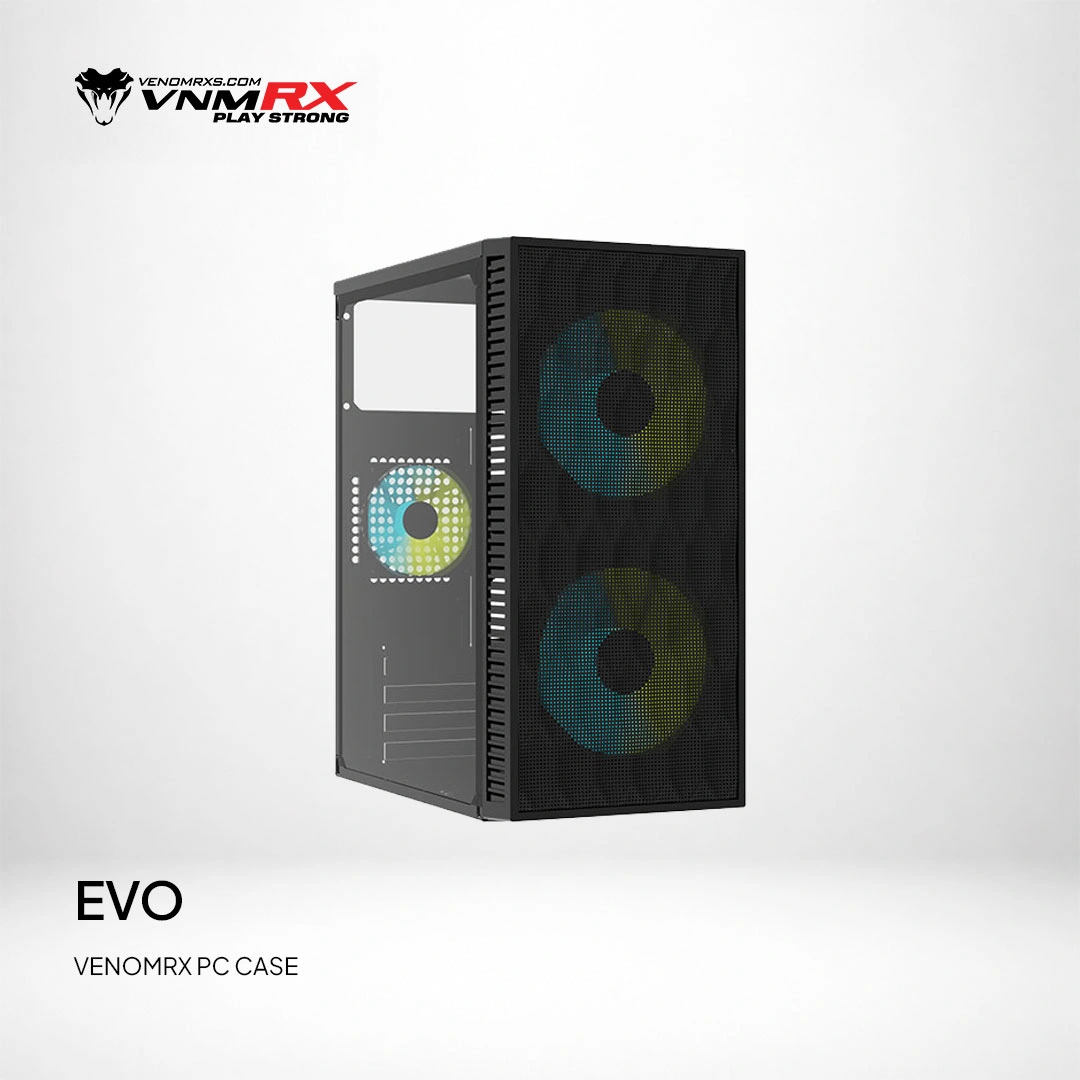 EVO M-ATX CASE INCLUDE 2 FAN FIXED RGB